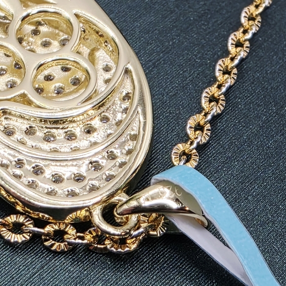 💛 1.10 CTW Moissanite Multi-Heart Pendant Necklace 💎 - Picture 3 of 4